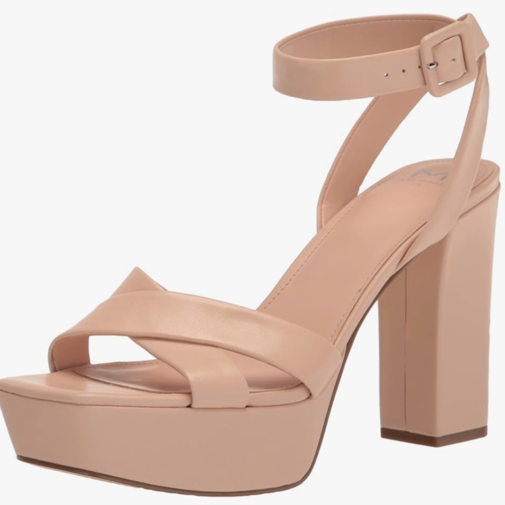 🌸MARC FISHER🌸 Faril Ankle Strap Platform High Heel Sandal Size: 10M